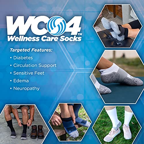 Diabetic and Neuropathy NonBinding Wellness Socks by OrthoSleeve WC4