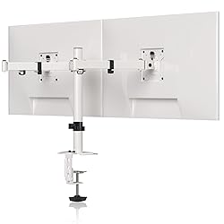 Pholiten Dual Monitor Stand, Heavy Duty Adjustable