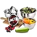 Umite Chef Stainless Steel Mixing Bowls Set, 6 Piece Thickened Kitchen Salad Bowl, Matte and Mirror Finish, Easy for Healthy Meal, Nesting and Stack,1.59, 2.11, 2.85, 3.59, 4.65, 5.50 QT