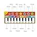 Cyiecw Piano Music Mat, Music Dance Mat Keyboard Playmat with 19 Keys Piano Mat, 8 Selectable Musical Instruments Build-in Speaker & Recording Function for Kids Girls Boys, 58.26 x 23.62 inches