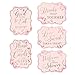 Lillian Rose Set of 5 Pink and Gold 5 Bridal Shower Signs