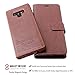 AMOVO Case for Galaxy Note 9 [2 in 1] Samsung Galaxy Note 9 Wallet Case [Detachable Folio] [Vegan Leather] [Wrist Strap] [Card Slot] [Kickstand] Note 9 Flip Case with Gift Box Package (Note 9, Brown)