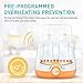 Babebay Baby Bottle Warmer, Deluxe Bottle Sterilizer & Smart Thermostat 4 in 1, Evenly Warm Breast Milk or Formula, Real-time Temperature,LCD Monitor,Fast Heating [2018 Most Genius Gifts]