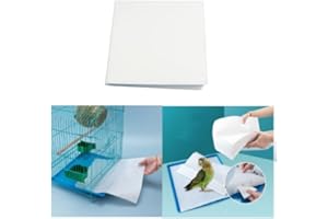 100pcs Bird Bed Sheet Bird Cage Liner Replacement Bird Cage Pad Parrot Cage Liner Non-Woven Fabric FUNNTY