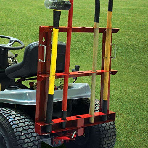 MoJack Multi-Use Hitch + Tool Carrier Combo - Fits Most Residential & Zero Turn Riding Lawn Mowers or ATVs, Provides Easy Tool Transportation, 60 lb. Weight Capacity - Thumbnail 7