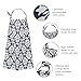 Nursing Cover, UHINOOS Lightweight Breathable 100% Cotton Breastfeeding Cover, Nursing Apron for Breastfeeding - Rigid Neckline, Full Coverage and Adjustable Strap