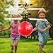 RC Flying Ball Crystal Flashing LED Light Flying ball RC Toy RC infrared Induction Helicopter for Kids, Teenagers Colorful Flyings for Kid's Toy Red
