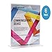 Premium Acrylic Sign Holder 8.5 x 11 Inch, Extra Thick 3 mm for Maximum Durability, Wider Base, Double-Sided, Set of 6 for Display Stands, Menu Holders, Table Card Holders, Photo Frames, Ad Frames