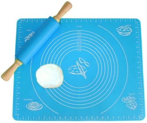Hemln Silicone Pastry Cake Baking Mat Pad Roll Wax Non Stick Kitchen Tool 2 Colors
