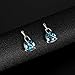 JUST N1 Woman Fashion Water Droplets Crystal Short Paragraph Clavicle Necklace Earrings Set Christmas gift