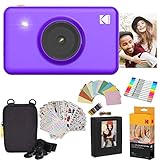Kodak Mini Shot Instant Camera (Purple) Gift Bundle