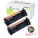 INK4WORK Compatible [with Chip] Replacement for HP CF217A 17A Toner Cartridge for Laserjet Pro M102a M102w M130a M130fn M130fw M130nw (Black, 2-Pack)