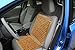 ZONETECH Wooden Beaded Car Driver Seat Cushion - Natural Double Strung Massaging Universal Comfortable Car Seat Cover Cushion with High Ventilation (2-Pack)