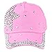 Creazy Boy Girls Rhinestone Star Duck hat Baseball Cap (Pink)