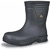 ACE Unisex Slip-Resistant Work Boots - Water-Resistant, Non-Slip Industrial Safety Boots for Men & Women with Soft Toe or Composite Toe - Bullfrog Pro II