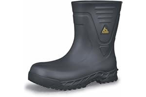 ACE WORK BOOTS ACE Unisex Slip-Resistant Work Boots - Water-Resistant, Non-Slip Industrial Safety Boots for Men & Women with Soft Toe or Composite Toe - Bullfrog Pro II