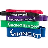 Viking Strong Pull Up Assist Bands - Resistance Bands - Mobility Band - Powerlifting Bands - Jump Stretch Bands, Red 10 - 35lbs Single Band