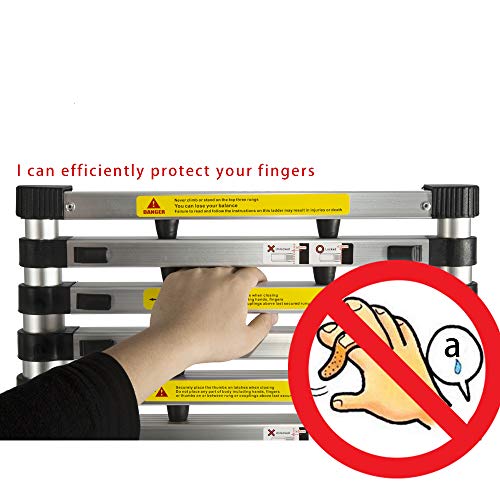 Aluminum Telescopic Extension Ladder 12.5 Ft Telescope EN131 Certified