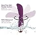 Bendable Silicone Dildo Sex Vibrator - G Spot Stimulator (USB Charged) with 10 Vibrational Settings for Women - Bendable & Waterproof & Quiet Sex Toy - Adult Toy for Couples, Purple, Lyps Madison …