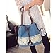 Hiigoo Printing Canvas Shoulder Bag Retro Casual Handbags Messenger Bags (Blue)