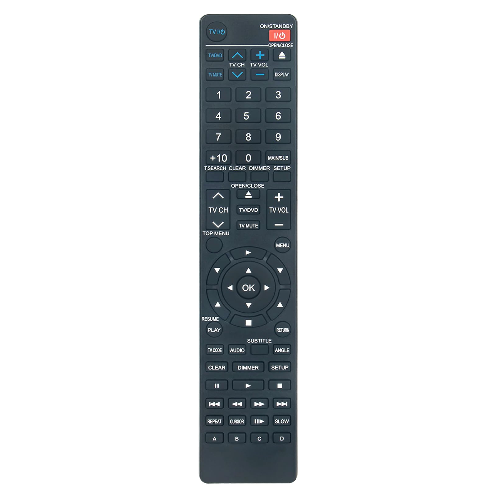 SE-R0252 New Replacement Remote Control fit for Toshiba HD DVD Player HD-A2C HD-A2KU HDA2KU HD-A2KC HD-A2W HD-A2 A20 A35