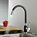 Greenspring Black Solid Painting Deck Mount Painting Finish Kitchen Sink Faucet LED light Wet Sink Bar Faucet , Oil Rubbed Bronze
