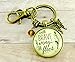 With Brave Wings She Flies Keychain Brave Mantra Jewelry Boho Butterfly Key Ring
