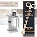 PILPOC Candle Wick Trimmer, Wick Clipper, Wick Cutter, Candle Accessory, Polished Stainless Steel Wick Trimmer, Exclusive Complete Gift Set (Black)