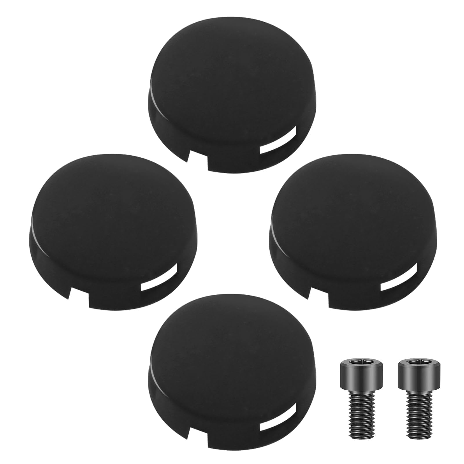 Video Doorbell Button Replacement with 4 Silicone Covers and 2 Metal Screws Sunproof and Waterproof Doorbell Button Replacement Compatible with Ring Doorbell Pro for Repair Broken Doorbell Button