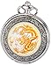 AMPM24 Men's Ladies Yellow Dragon Dangle Pendant Quartz Pocket Watch Gift Box with Chain WPK041