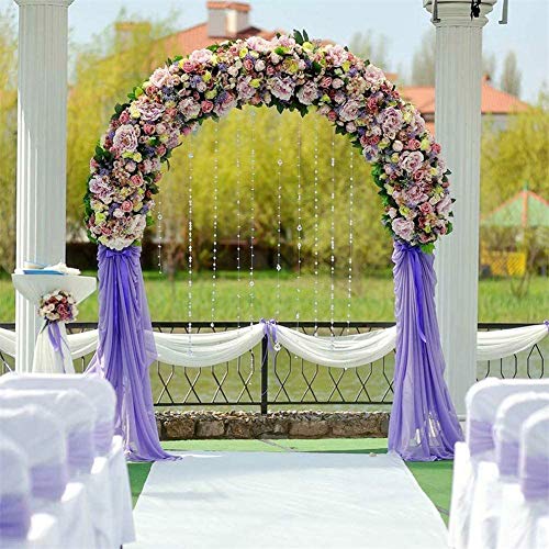 HLMBQ Torbogen Garten,Rankbogen Metall Rosenbogen für Kletterpflanzen Clematis,Gartenbogen Rankhilfe,wetterfest und… – Bild 4