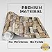 GURMORE Stone Brick Wallpaper, 3D Effect PVC Peel and Stick Wallpaper for Home Design and Room Decoration (brick01)