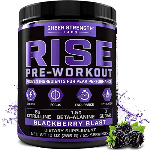 Rise Pre Workout Powder Supplement Science Backed Pre Workout for Men & Women w/No Jitters