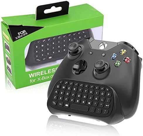 NiceCo Mini Chatpad Keyboard Headset for Xbox One Controller, 2.4G Mini Wireless Keypad Message, Game Controller Keyboard w/ 3.5mm Headset Audio Jack for Xbox One Gamepad
