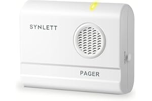 SYNLETT Portable Caregiver Pager Replacement Receiver ONLY Accessory Simple Alert System - (Call Button and Other accesories NOT Included) Must BE PAIRED to Component to Function