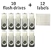 Enfain 10 X 8GB USB Flash Drive 2.0 for Promotional Giveaways, Software Distribution, Marketing Presentations, Catalog Distribution, Music, Movie, Entertainment Distribution, Educational Data, Gray