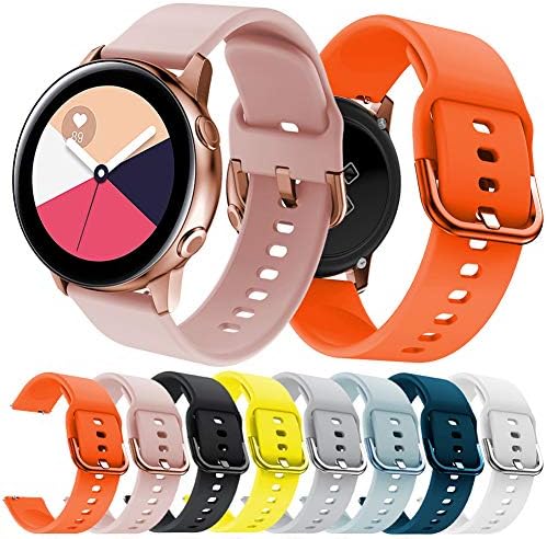 nieliangw0q Watch strap，Adjustable Silicone Solid Color Watch Strap Band for Samsung Galaxy Watch Active
