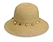 Wallaroo Hat Company Women’s Naomi Sun Hat – UPF 50+, Packable, Modern Style, Designed in Australia – Natural