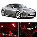Nissan 350Z 2003-2008 Red Premium LED Interior Lights Package Kit (5 Pieces)