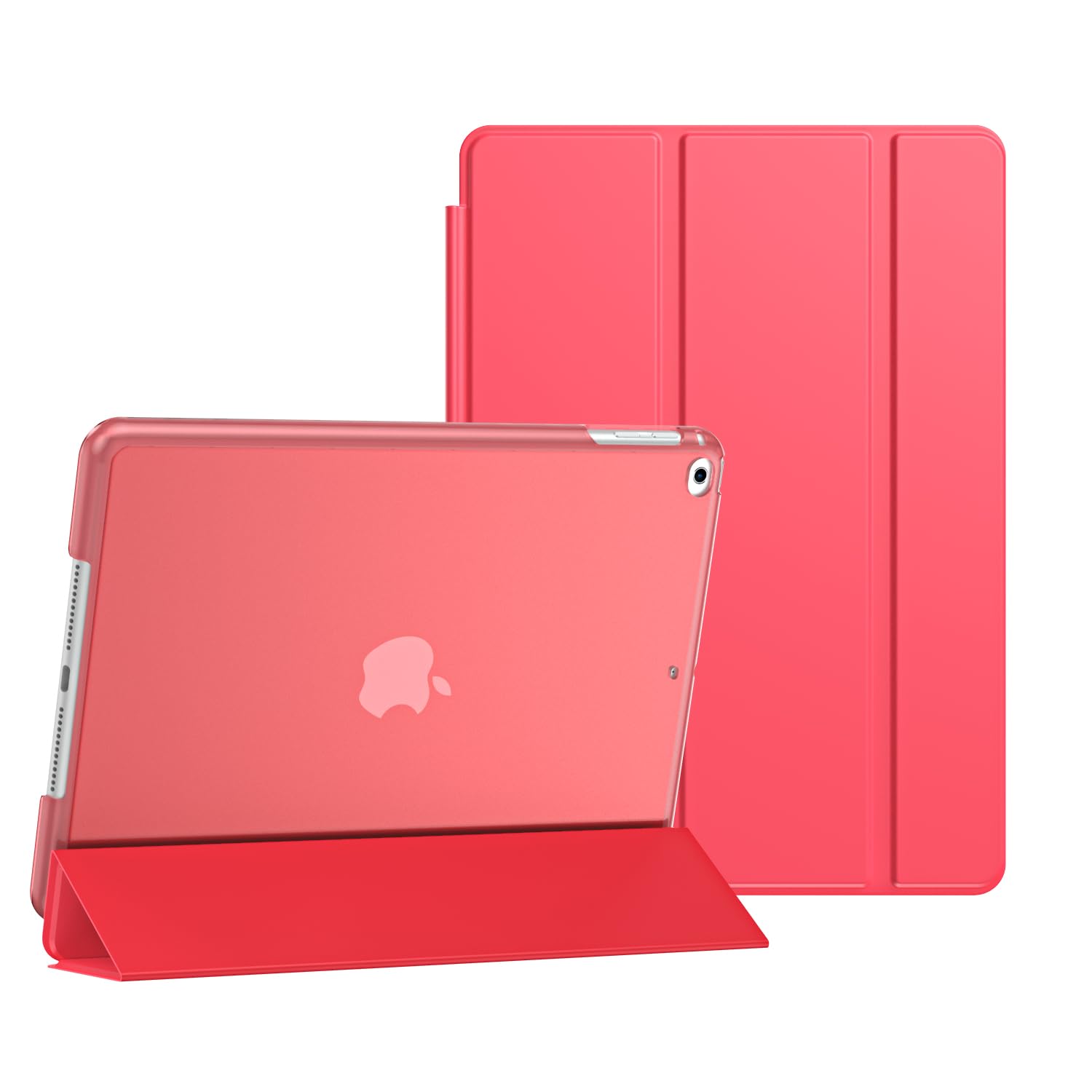 Case For Apple iPad Mini 4th Generation (2015) and For Apple iPad Mini 5th Generation (2019) Smart Magnetic Stand Cover with Auto Wake/Sleep (Red)
