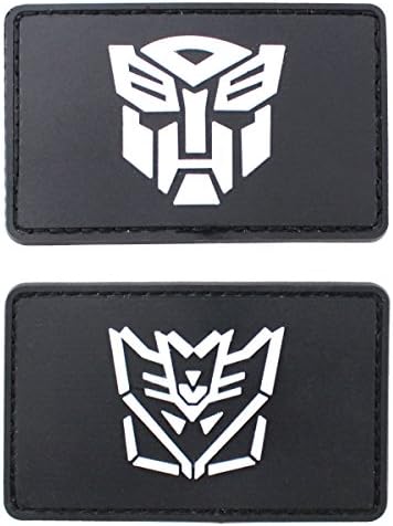 Decorative Rubber Patch,Velcro Patches Kit Set for Jackets, Pack of 2