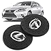 Jhaze 2pcs 2.75 inch Car Interior Accessories Anti Slip Cup Mat for Lexus All Models