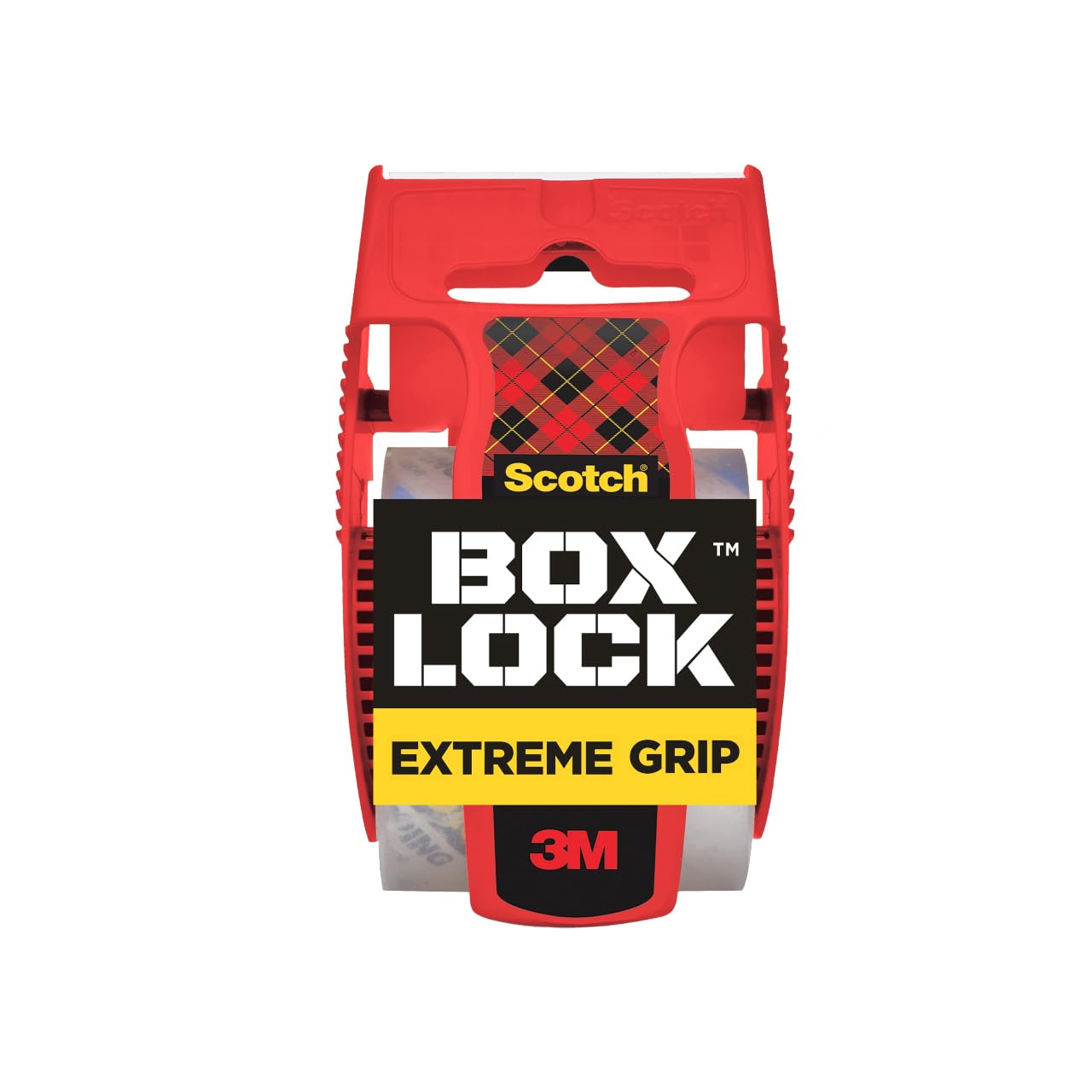 Photo 1 of Scotch Box Lock Packaging Tape, 1 Roll with Dispenser, 1.88 in x 1000 in, Extreme Grip, Sticks Instantly to Any Box (195L)