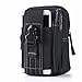 Leagway Multipurpose Tactical EDC Utility Gadget Pouch Molle Hip Waist Belt Bag Universal Cell Phone Holster Outdoor Military Wallet Nylon Case Camping Hiking Gear Tool Organizer (Black)