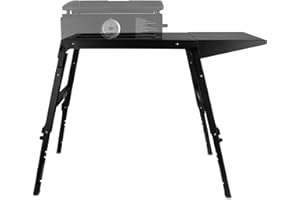 RIUOG Universal Portable Griddle Stand Compatible for Blackstone 17” 22" Propane Table Top Grill Stand,Outdoor Camping Cooking Station with Side Shelf, Perfect Take Along for Outdoor Cooking and Camping