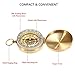 SUNFUNG Copper Clamshell Compass Waterproof Luminous Compass Camping Gear Survival Gear