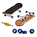 Delight eShop 1pcs Maple Wooden Fingerboard with Basic Bearing Wheels Deep Blue for collecting,and entertainment