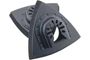 ZCZQC 2pcs Black Triangular Hook & Loop Oscillating Multitool Sanding Pads Quick Release Oscillating Tool for Power Tool Fore Machine Tools