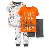 Carters Toddler 4-Piece Snug Fit Cotton PJs Dig the Dirt