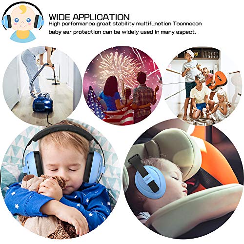 Baby Headphones Baby Ear Protection - Noise Cancelling Headphones for Babies, Toddlers and Infants (Blue)